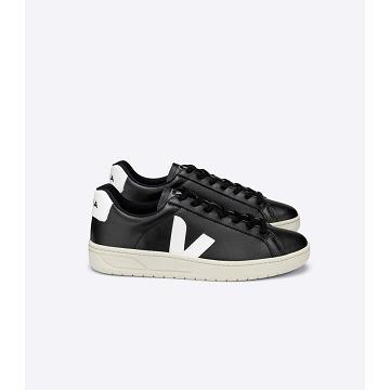 Men's Veja URCA CWL Shoes Black/White | ZA 269RVD